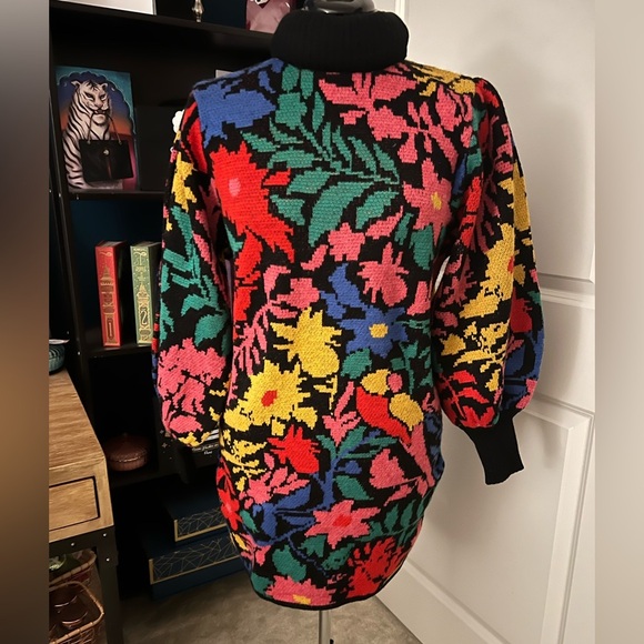 Farm Rio Sweater Dress Tropical Garden - Picture 4 of 6